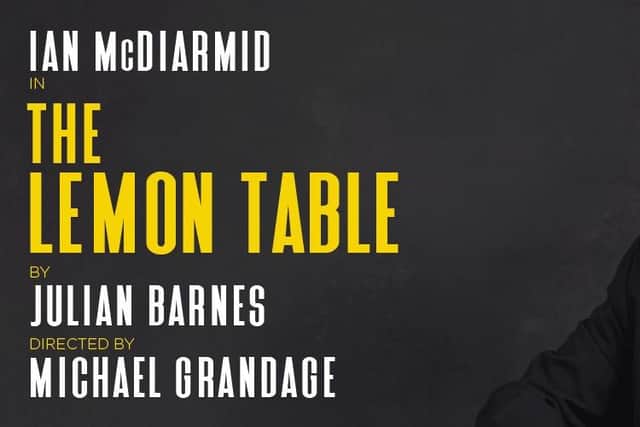 Ian McDiarmid is the star of one-man show The Lemon Table at the Crucible Theatre, Sheffield