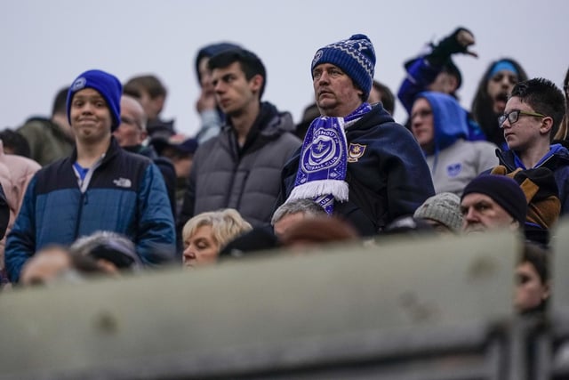 These Pompey fans didn't let the cold or any New Year's Eve celebrations stop them from travelling to Gillingham on January 1.