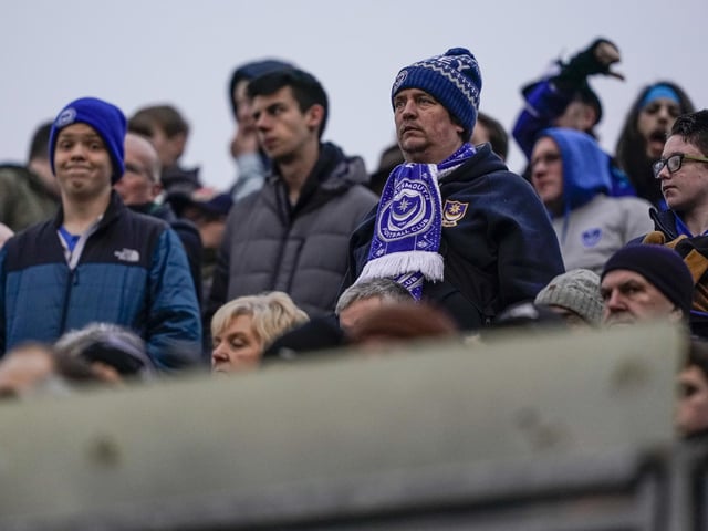 These Pompey fans didn't let the cold or any New Year's Eve celebrations stop them from travelling to Gillingham on January 1.