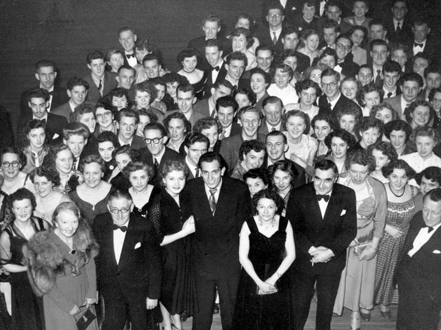 Firth Brown's staff dance, early 1950's