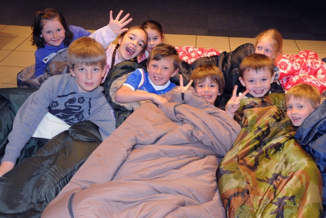 A night at the museum! Youngsters from Biddick Primary School take part in the mass sleepover at Sunderland Museum in 2012. Were you among them?