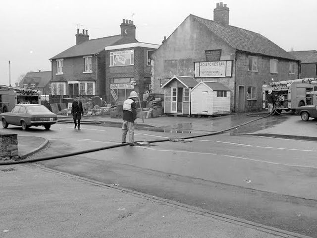 We did a feature on Mansfield Fire Service in 1980, this is one of a series of pictures taken at the time.