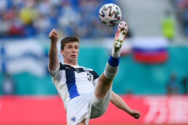 A towering 6 ft 3 centre-back who currently plays for Finish side HJK Helsinki. O'Shaughnessy, 26, is ranked fifth when it comes to aerial duels in the tournament so far and also possesses a threatening long throw.