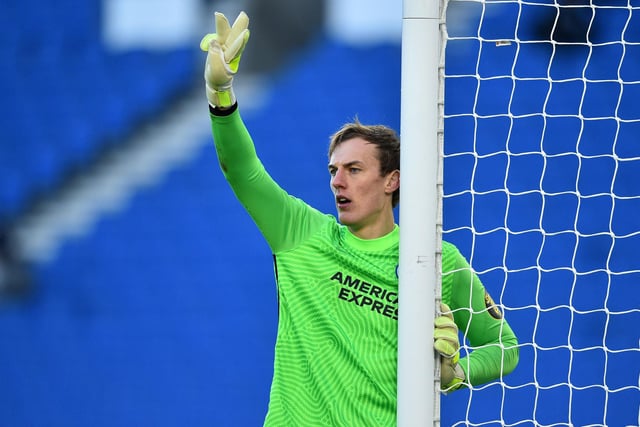 Age: 25, Position: GK, Parent club: Brighton, Appearances: 3.   Photo by GLYN KIRK/POOL/AFP via Getty Images)