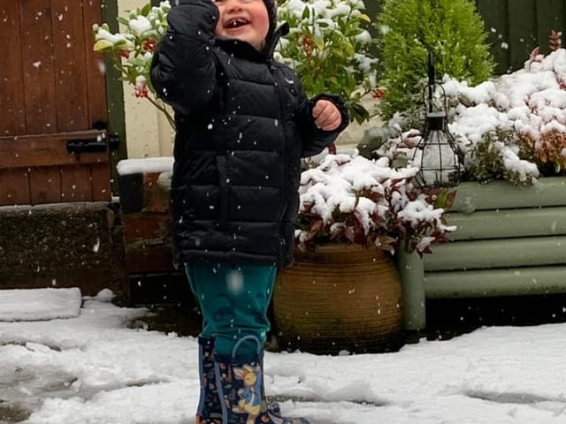 A lovely shot in the snow. From Holly Stanley.