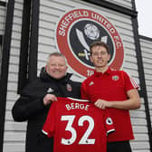 Chris Wilder welcomes Sander Berge to Sheffield United: Simon Bellis/Sportimage