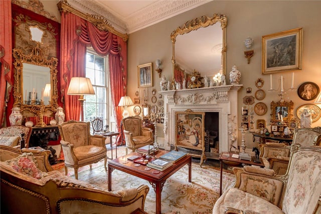 Described as "of particular note", the drawing room boasts a magnificent marble mantelpiece which, although not original to the property itself, is still a wonderful feature