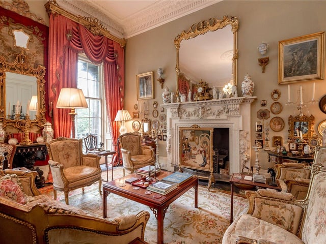 Described as "of particular note", the drawing room boasts a magnificent marble mantelpiece which, although not original to the property itself, is still a wonderful feature
