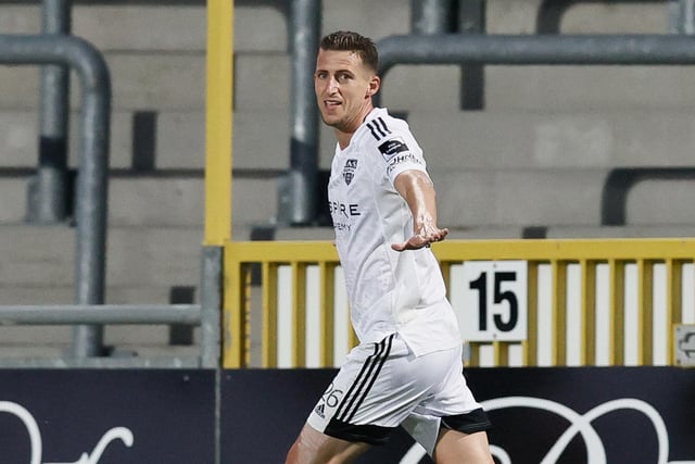 The defensive midfielder has been an ever-present for Eupen this season and has shown his versatility across the middle of the park. He's scored one goal this term. (Photo by BRUNO FAHY/BELGA MAG/AFP via Getty Images)