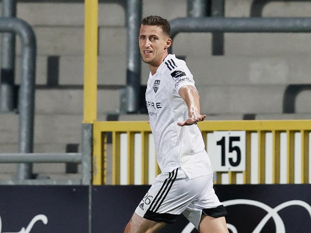 The defensive midfielder has been an ever-present for Eupen this season and has shown his versatility across the middle of the park. He's scored one goal this term. (Photo by BRUNO FAHY/BELGA MAG/AFP via Getty Images)