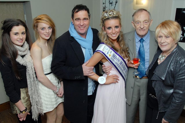 Winner  of Miss Mansfield 2010 was Chelsea Edgington pictured with her family, pictured L to R are; Sisters Hannah Taylor and Brooke Edgington, Dad Tony Edgington and Grandparents Bill and Sheila Edgington.