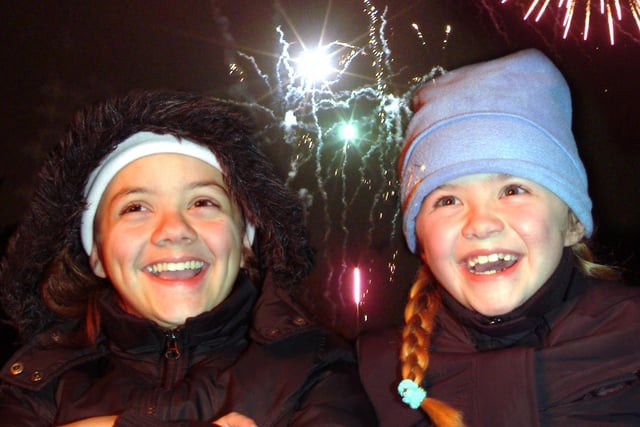Pictured are Jessica Wooff aged 13 of Mansfield and her sister Geri aged 7.