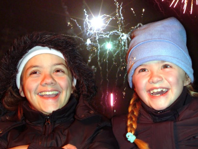 Pictured are Jessica Wooff aged 13 of Mansfield and her sister Geri aged 7.