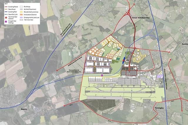 Doncaster Sheffield Airport: The council's masterplan and proposals for a rail link.