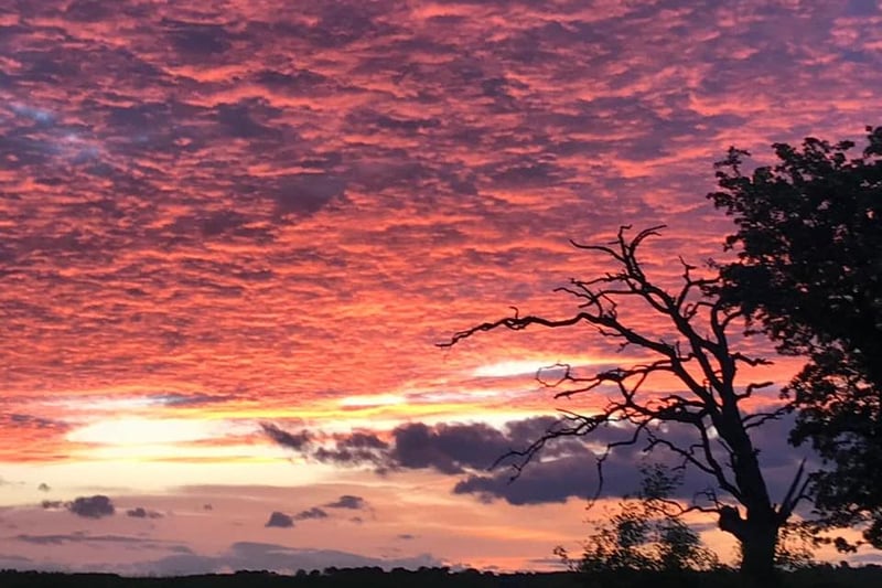 A stunning Northumberland sunset.