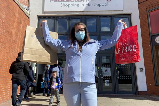 We could also hit the shops again like Sarah Thompson as non-essential retail was allowed to reopen.