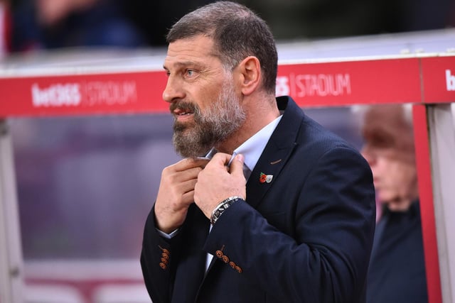 West Bromwich Albion boss Slaven Bilic has claimed his side are under high pressure due to being top of the table, while those below them can enjoy "dreaming" of catching them. (Express & Star). (Photo by Nathan Stirk/Getty Images)