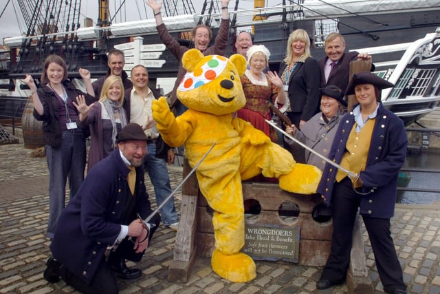 Pudsey stepped back in time to visit HMS Trincomalee in 2009. Were you pictured with him?