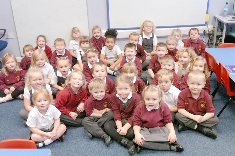 New starters at St Cuthbert's Primary School in 2009.