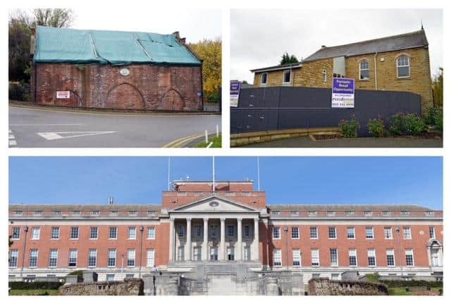 Chesterfield and District Civic Society has released a list of buildings it believes are 'at risk'.