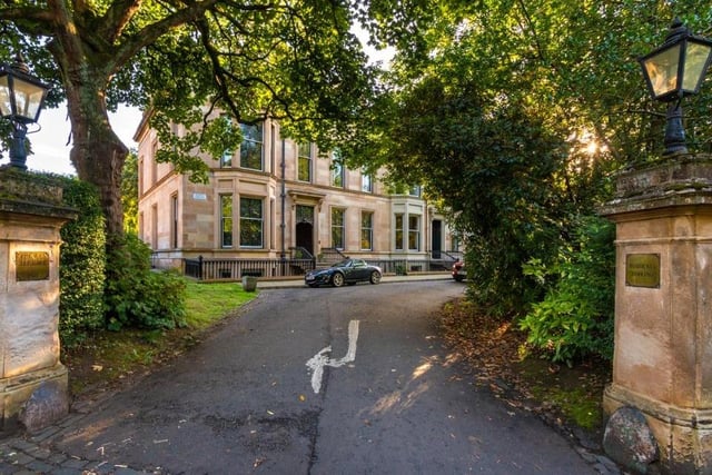 Number two on Rightmove's most-viewed list for October is this Glaswegian architectural gem, valued at £1.5 million. Nestled within the Scottish city's suburbs in Dowanhill, it is a unique, six-bedroom townhouse, with stunning stained-glass windows and doors, stone pillars and geometric ceilings.