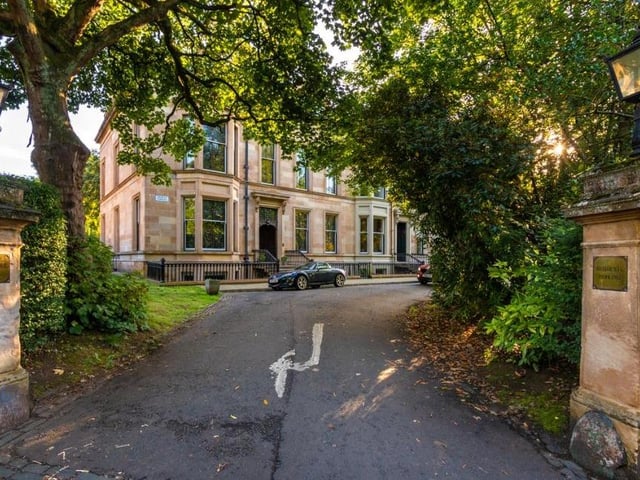 Number two on Rightmove's most-viewed list for October is this Glaswegian architectural gem, valued at £1.5 million. Nestled within the Scottish city's suburbs in Dowanhill, it is a unique, six-bedroom townhouse, with stunning stained-glass windows and doors, stone pillars and geometric ceilings.