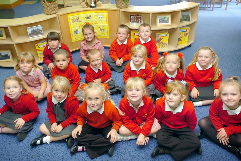 Their first day. Have you spotted someone you know at Brougham Primary School?