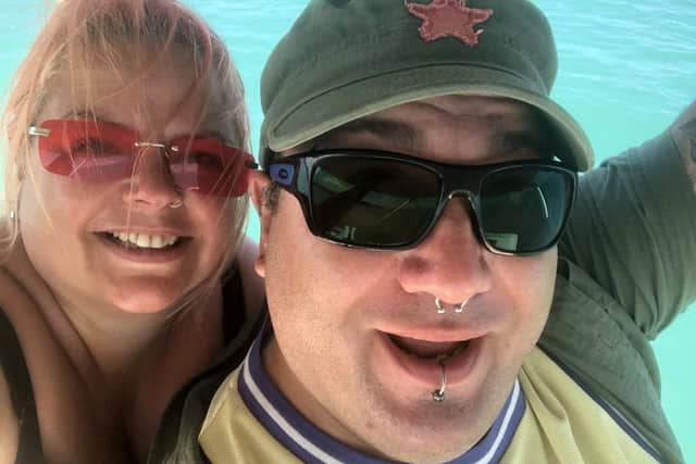 Claire with husband Jason Mercer, who died on the M1 in South Yorkshire at Junction 34 in 2019 when he was struck by a lorry.