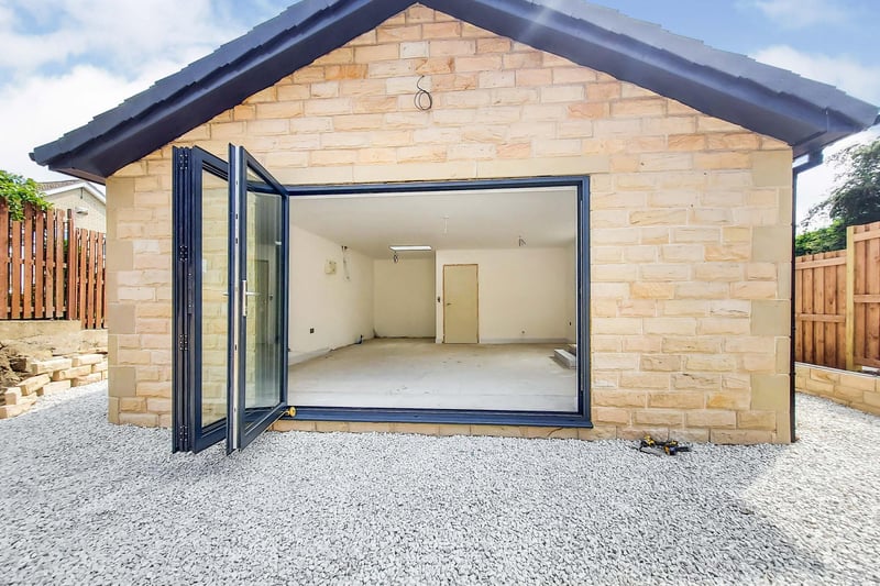The bi-fold doors give the bungalow and light and spacious feel.