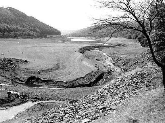 The Derwent Reservoir was dry as a bone.