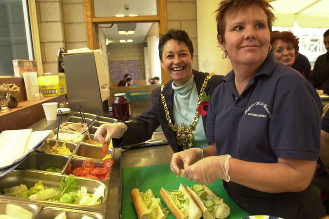 Sheffield's Lord Mayor, Councillor Diane Leek, presented the Food Hygiene awards  in 2003 at the Cutting Edge Cafe at the University's central campus on Howard Street
