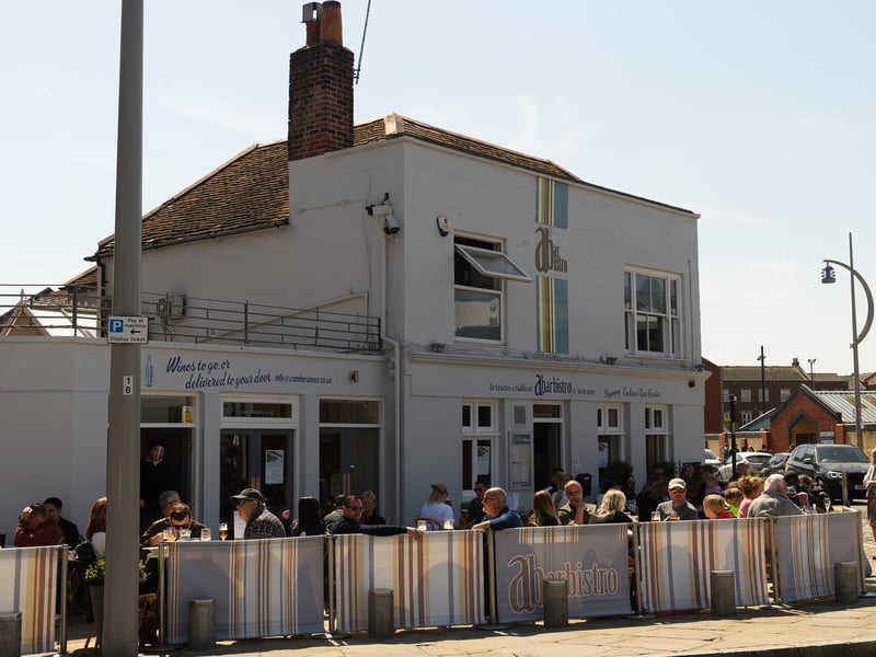 Pictured is: GV of the Abar Bistro and customers outside.
Picture: Keith Woodland (240421-33)
