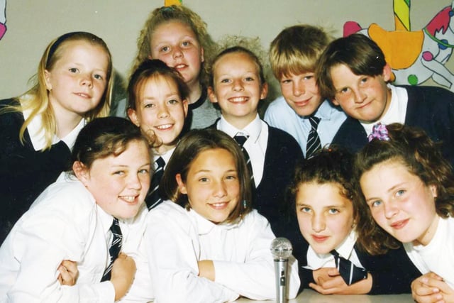 Whitburn Junior School broadcasters air their views in this July 1992 photo. Remember it?