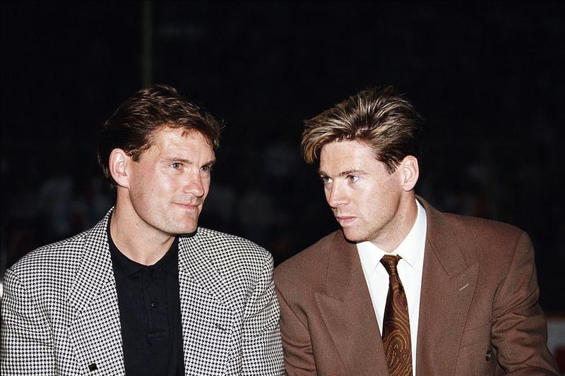 Hoddle and Waddle walked so Robson and Jerome could run. A moody, brooding slab of '80s synth pop, Diamond Lights is actually not bad. Or rather, it's not as bad as you might expect. The fact that the Tottenham duo committed to their parts so wholeheartedly, complete with stunningly baffling photo shoots and full Miami Vice garb, really gives this one an edge over its musical footballing brethren.  

(Photo by Simon Bruty/Allsport/Getty Images)