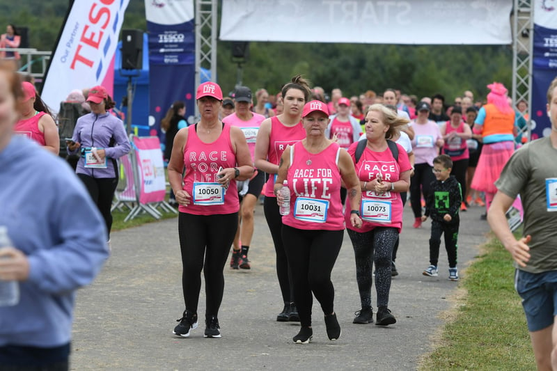 Around 650 people signd up for the Race for Life at Herrington Country Park.