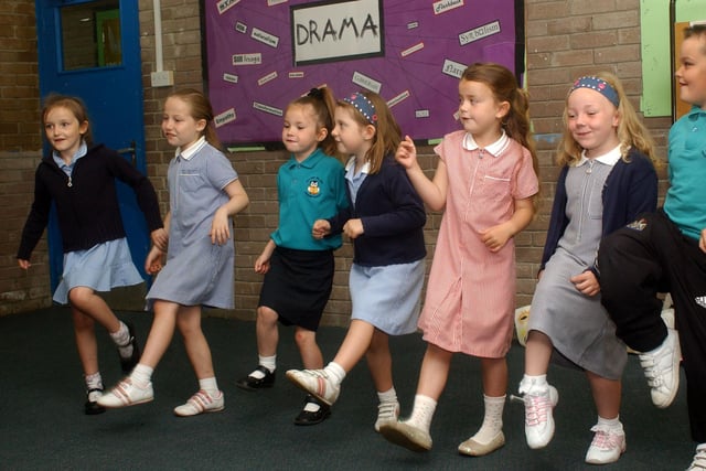 A drama workshop was great fun for these Oxclose Primary School students in 2006. Recognise anyone in the picture?