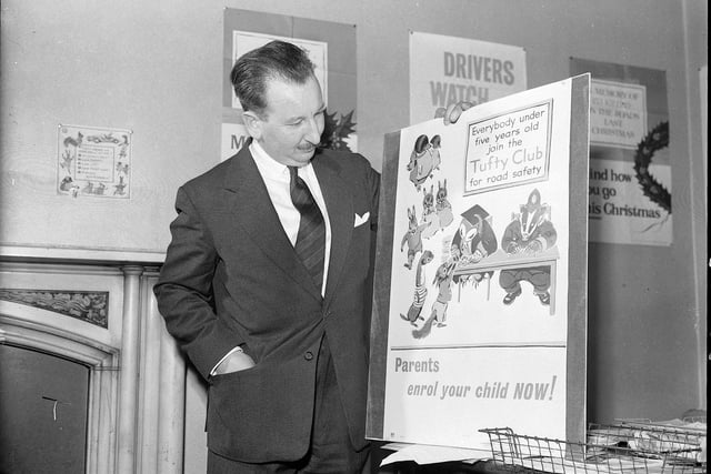 Road Safety Poster - Mr James Gentleman and Tufty Poster, early 1960s.