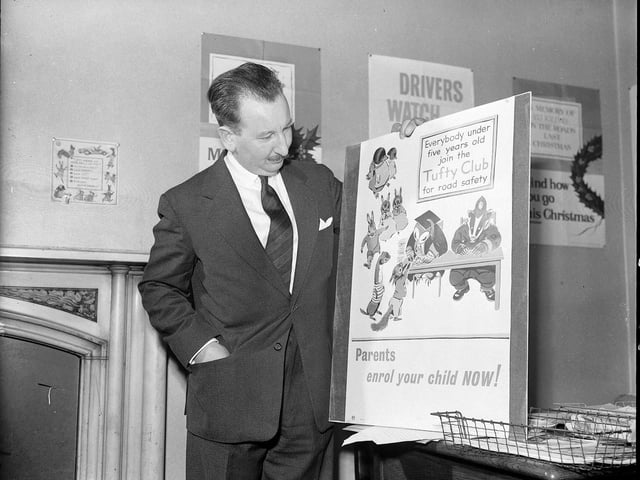 Road Safety Poster - Mr James Gentleman and Tufty Poster, early 1960s.
