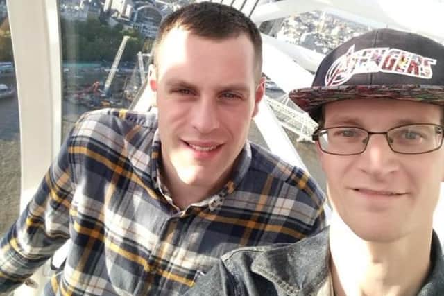 Matt Drapper (right) with his partner Pete Nixon in 2020. Sheffield church leaders have ordered an independent review after he said he was pressured into conversion therapy.
