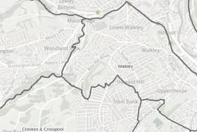 A Sheffield City Council ward map for Walkley, which will elect a new councillor on May 2, 2024 as Green Bernard Little has stepped down. Image: Sheffield Council wards map