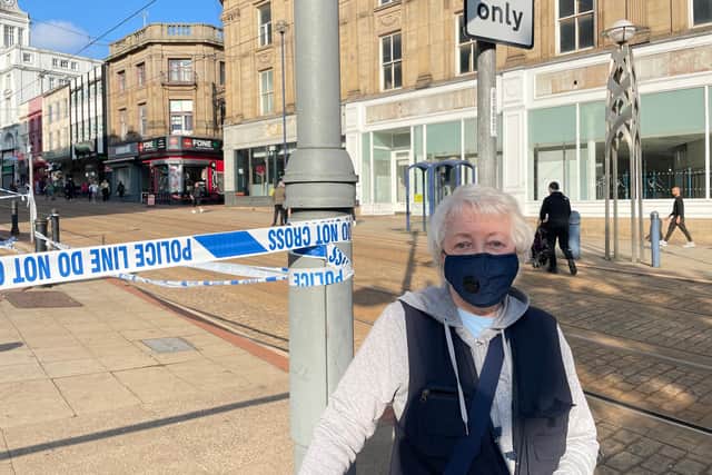 June Oldale doesn't feel safe in Sheffield city centre.
