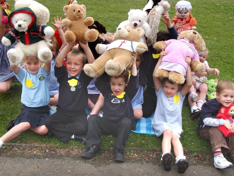 A Teddy Bear's picnic at Hylton Castle Primary School 18 years ago. Looks like they had great fun.