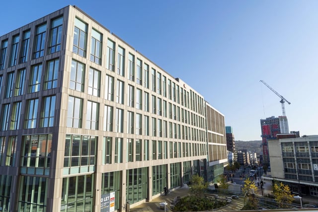 Opening of Sheffield's new Weekday store and views of the new Grosvenor House office and shops block that has transformed the area