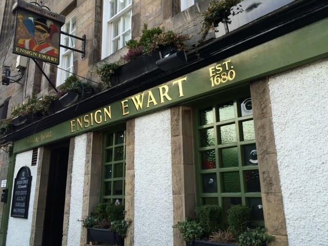 The Ensign Ewart is named after an Ayrshire born military hero who was famed for capturing the regimental eagle standard of the French 45th Regiment (the French Invincibles) at the Battle of Waterloo in 1815.