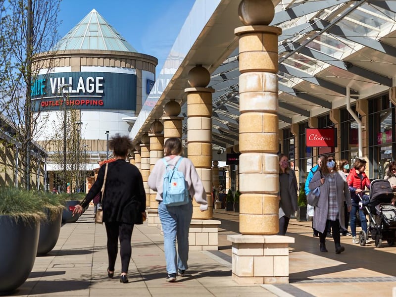 Today, the site is home to more than 45 famous name stores.