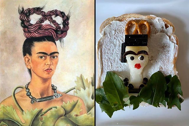 Caroline Barnes, a human resources business partner at the University of Portsmouth, has been recreating famous paintings on her toast