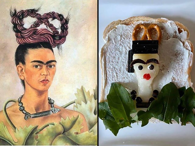 Caroline Barnes, a human resources business partner at the University of Portsmouth, has been recreating famous paintings on her toast