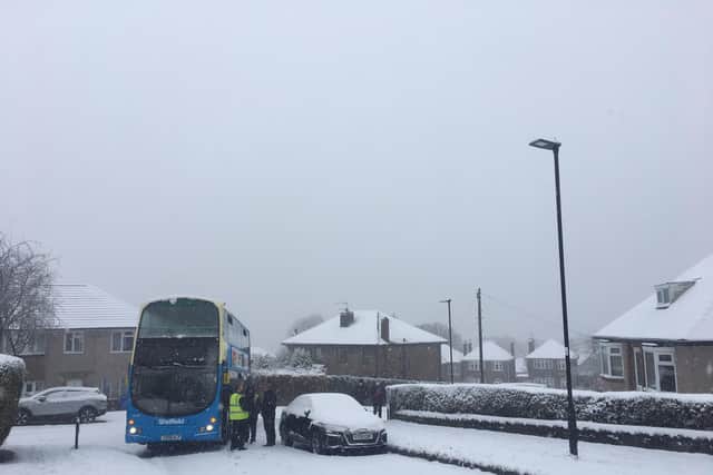 Snow is continuing to cause chaos today, with many schools across Sheffield closed (Photo: Chris Holt)