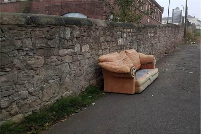 The dumped sofa picture went viral. (Photo: Doncaster Council).