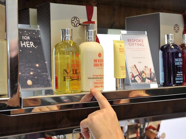 The bath and body shop opened in September.